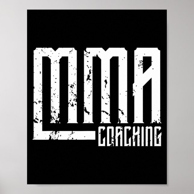 Affiche Entraîneur de coach de MMA Professeur (Devant)