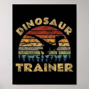 Affiche Entraîneur de dinosaure vintage Costume d'Hallowee