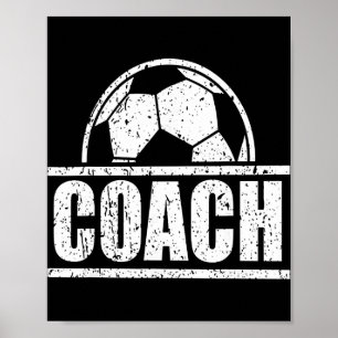 Affiche Entraîneur de Football Personnel d'Encadrement Spo