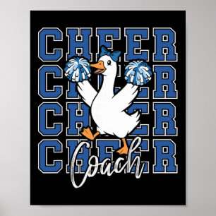 Affiche Entraîneur de Goose Drôle Chemise Bleue Coquette B