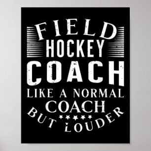 Affiche Entraîneur de hockey sur gazon comme un entraîneur