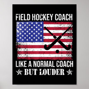 Affiche Entraîneur de hockey sur gazon comme un entraîneur