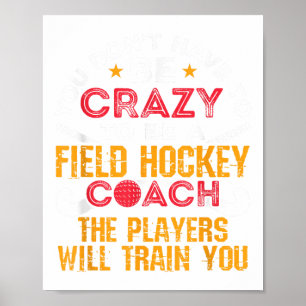 Affiche Entraîneur de hockey sur gazon drôle _1