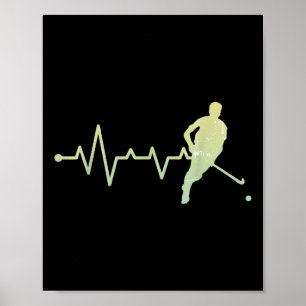 Affiche Entraîneur de hockey sur gazon Rythme cardiaque Ac