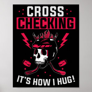 Affiche Entraîneur de hockey sur glace amusant