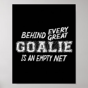 Affiche Entraîneur de hockey sur glace de hockey amusant