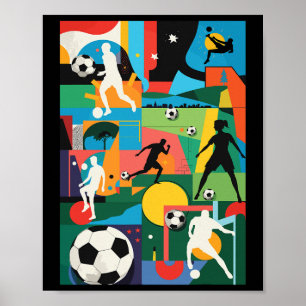 Affiche Entraîneur de l'équipe de football Fans Coup franc