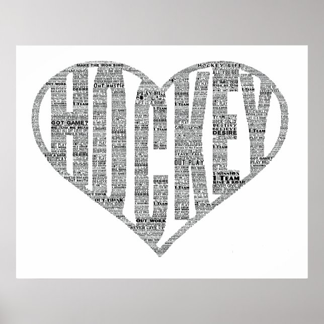 Affiche entraîneur de l'équipe du joueur de hockey Motivat (Devant)