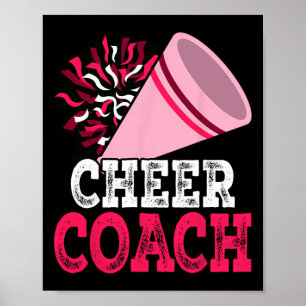 Affiche Entraîneur de pom-pom girls Hommes Femmes Coach de
