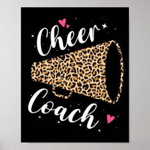 Affiche Entraîneur de pom-pom girls léopard Appreciation p