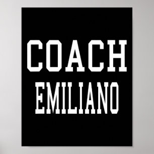 Affiche Entraîneur Emiliano Footbyll sur mesure Soccer Bys
