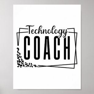 Affiche Entraîneur en technologie pédagogique Design Cool