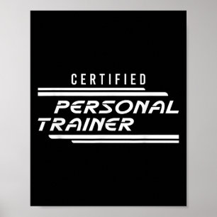 Affiche Entraîneur personnel certifié Fitness Instructor G