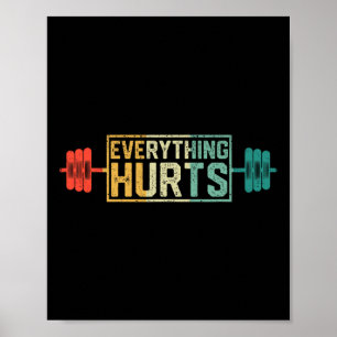 Affiche Entraîneur personnel sportif sportif amusant parto