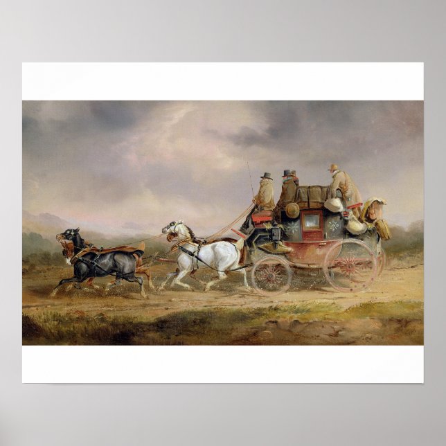 Affiche Entraîneurs de courrier sur la route : The Louth-L (Devant)