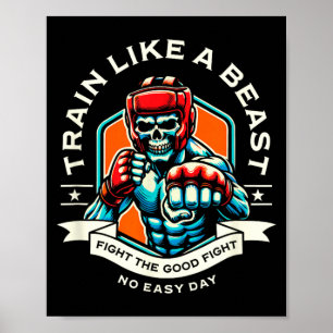 Affiche Entraînez-vous comme un combattant MMA Arts martia