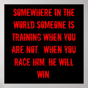 Affiche Entraînez-vous pour gagner !