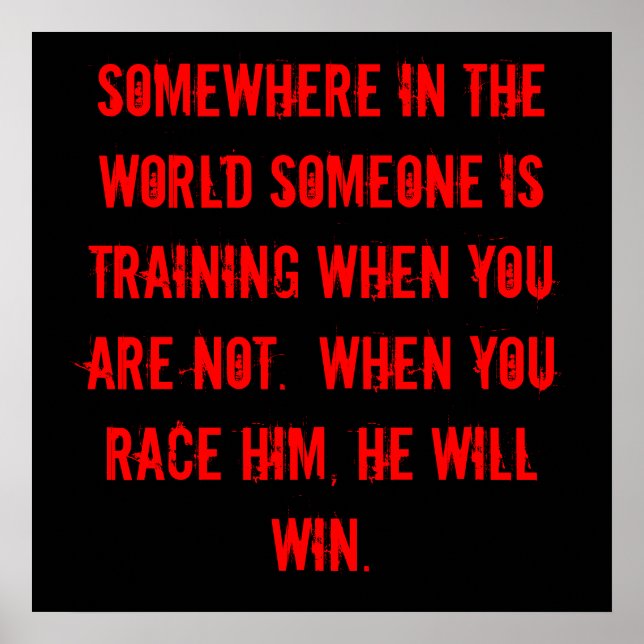 Affiche Entraînez-vous pour gagner ! (Devant)