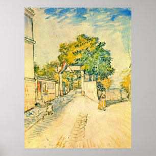 Affiche Entrance to the Moulin de la Galette by van Gogh