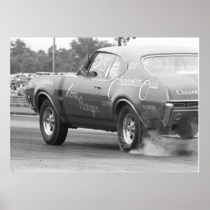 Affiche Entrave 1968 vintage d'Olds 442 - Chesrown Olds -