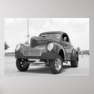 Affiche Entrave vintage - Willys Gasser