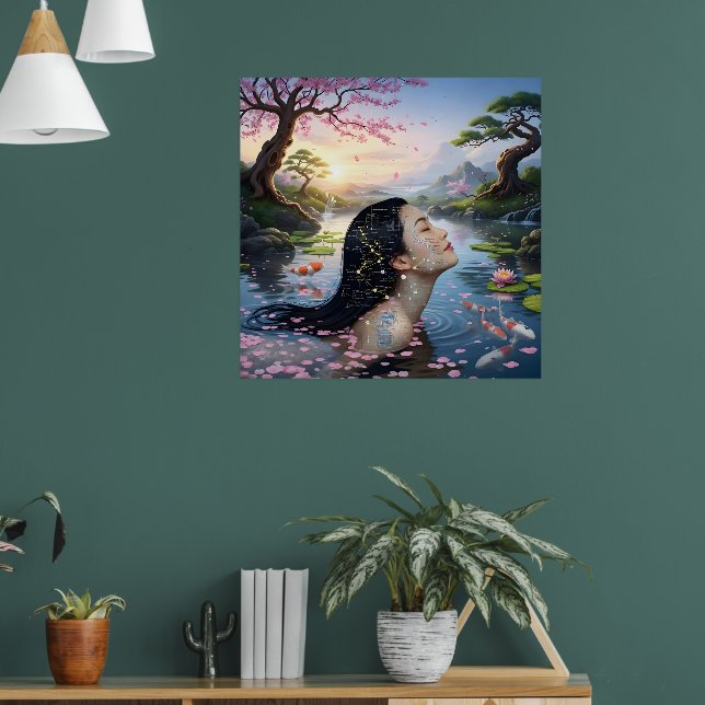 Affiche "Entre Blossom et Formule" - Un Portrait Numérique (Salon 1)