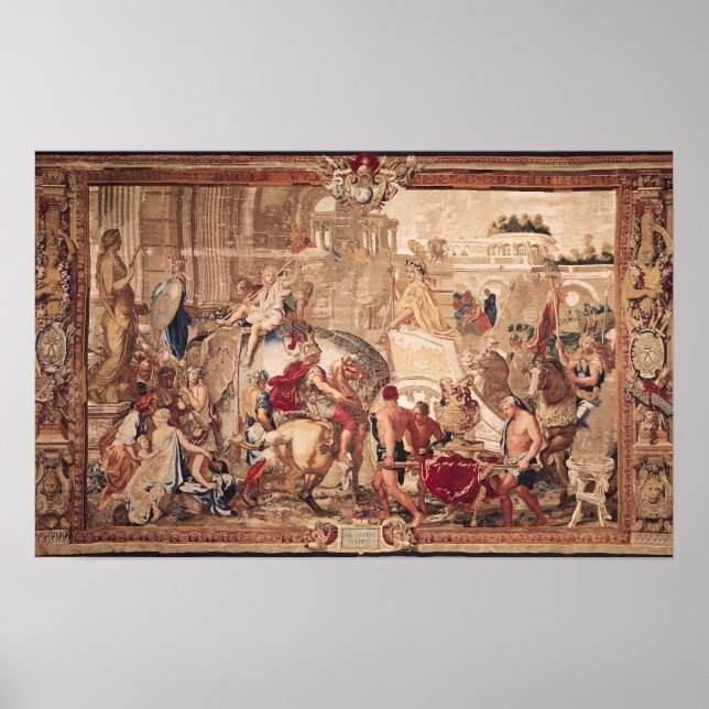 Affiche Entrée d'Alexandre III le Grand dans (Devant)
