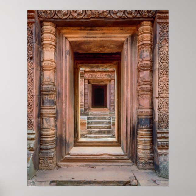 Affiche Entrée d'Angkor Wat, Cambodge (Devant)