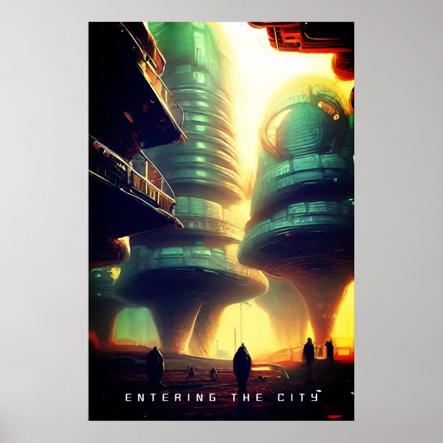 Affiche Entrée dans la ville (Devant)