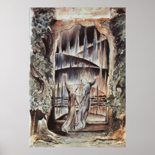 Affiche Entrée Dante et Virgile de l'Enfer