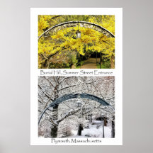 Entrée de Burial Hill Plymouth MA collage