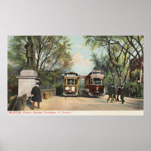 Affiche Entrée de jardin public au souterrain