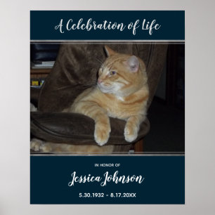 Affiche Entrée de la célébration de la vie, une photo