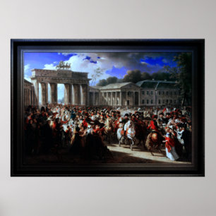 Affiche Entrée de Napoléon I à Berlin par Charles Meynier