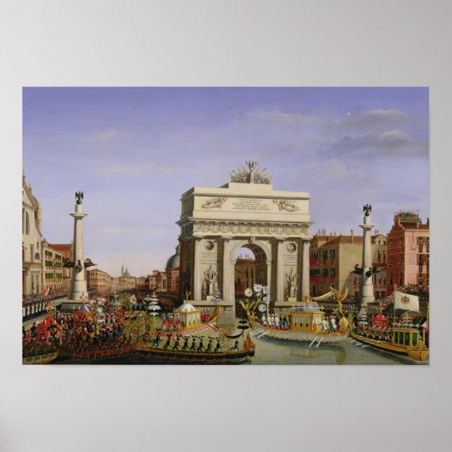 Affiche Entrée de Napoléon I à Venise, 1807 (Devant)