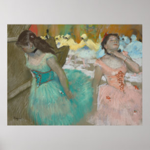 Affiche Entrée des danseurs masqués Degas Canvas Imprimer