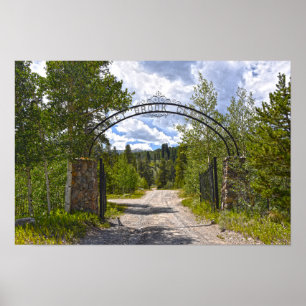 Affiche Entrée du cimetière Valley Brook, Breckenridge, Co