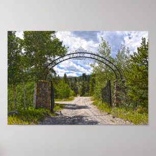 Affiche Entrée du cimetière Valley Brook, Breckenridge, Co