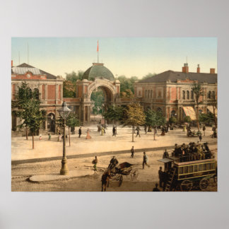 Affiche Entrée du parc Tivoli Copenhague Danemark
