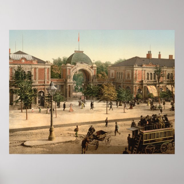 Affiche Entrée du parc Tivoli Copenhague Danemark (Devant)