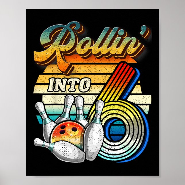 Affiche Entrée en roue libre dans un anniversaire de bowli (Devant)