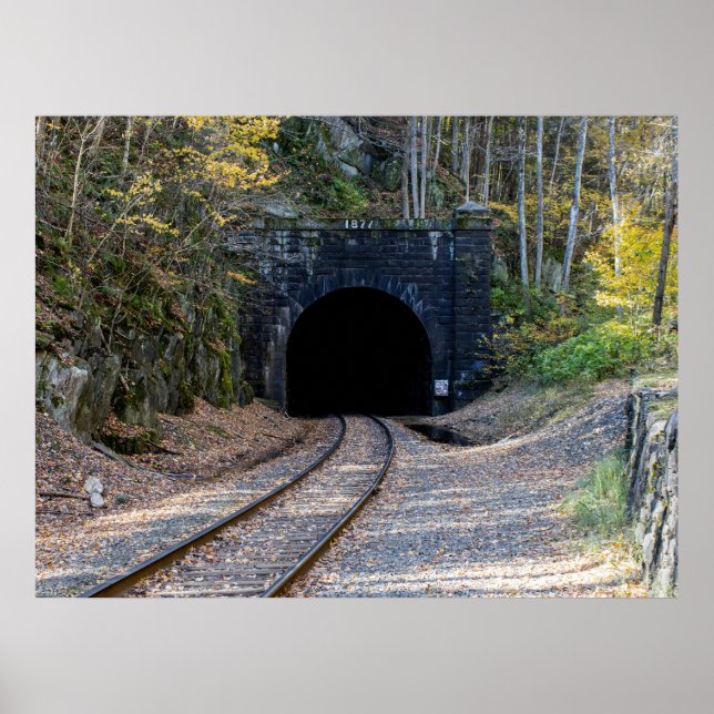 Affiche Entrée Est du tunnel de Hoosac (Devant)