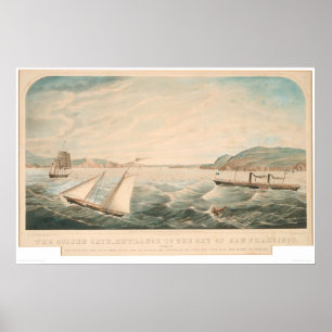 Affiche Entrée Golden Gate à San Francisco (0642A)