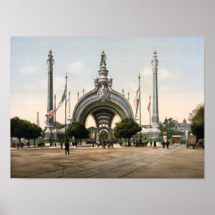 Affiche Entrée grande d'Universelle d'exposition - 1900