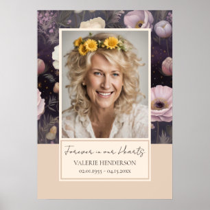 Affiche Entrée photo florale Memorial
