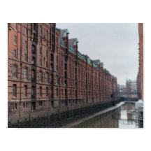 Entrepôts du canal de Hambourg en Allemagne en hiv