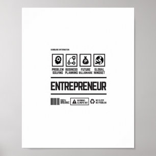 Affiche entrepreneur