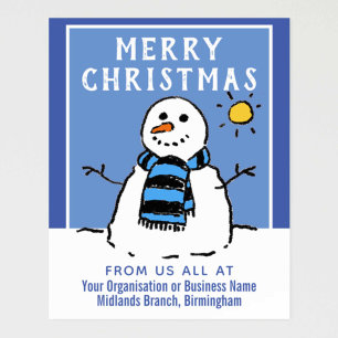 Affiche Entreprise, entreprise ou organisation Noël