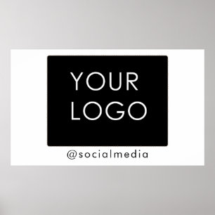 Affiche Entreprise moderne Logo d'entreprise Médias sociau