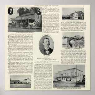 Affiche Entreprises de Petaluma, la Californie